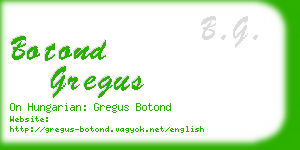 botond gregus business card